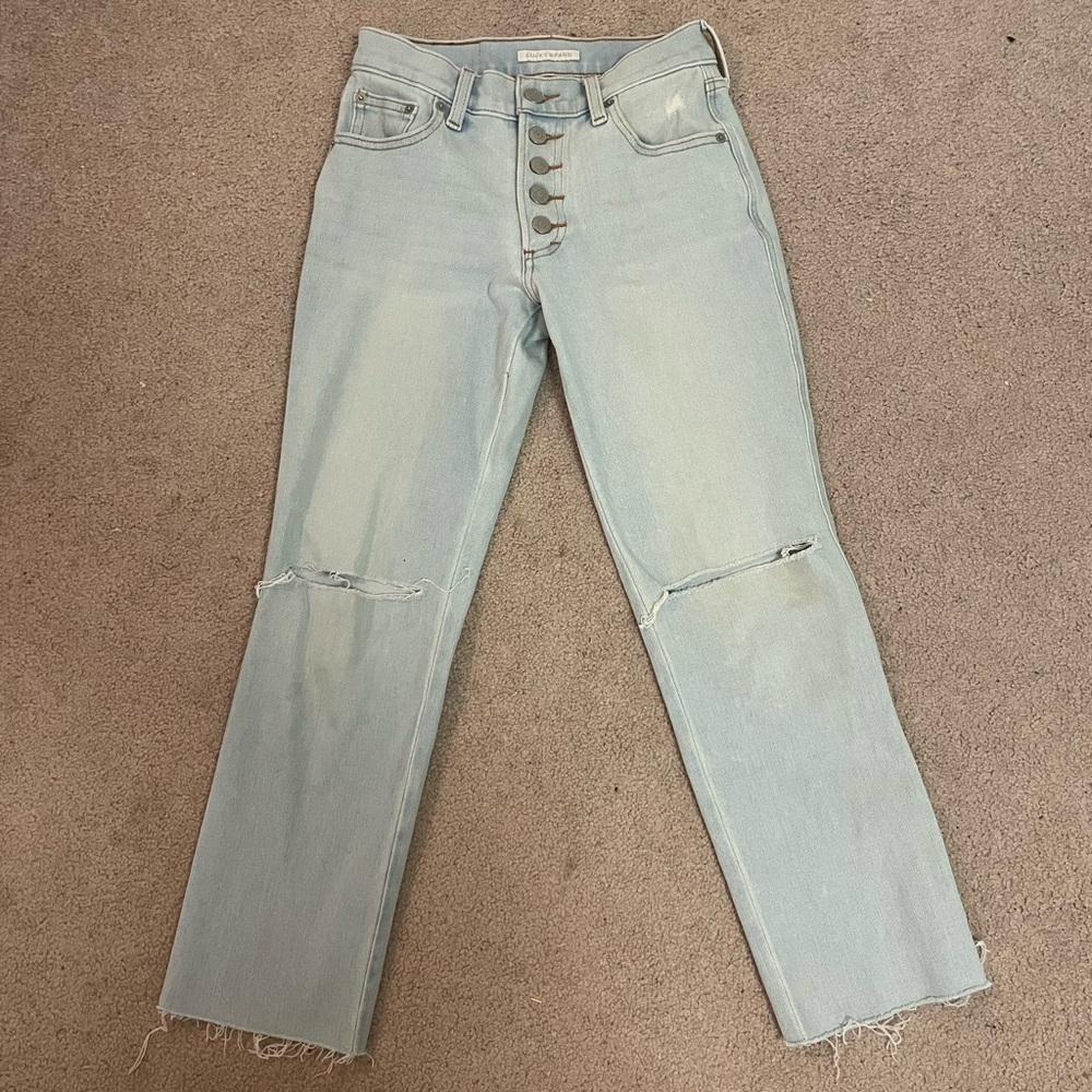 Lucky Brand Mid Rise Straight Leg Jean